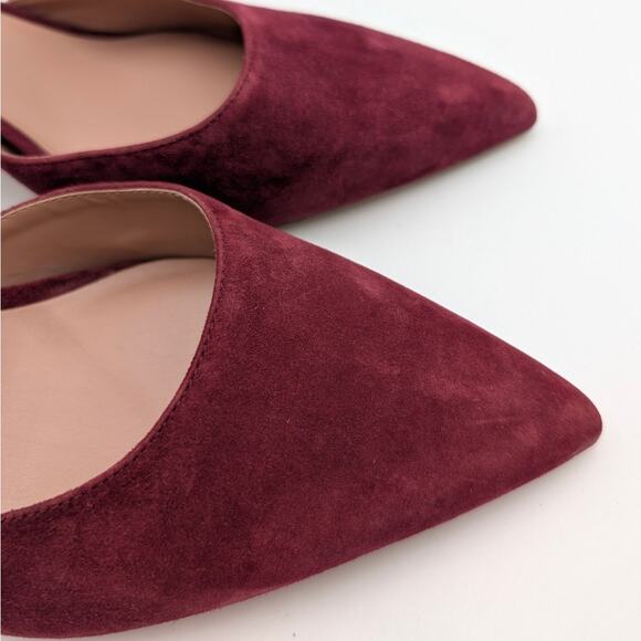 Nordstrom Paola Ankle Strap Pointed Toe Pump Women's Red Size US12M EU42.5 - Picture 15 of 15